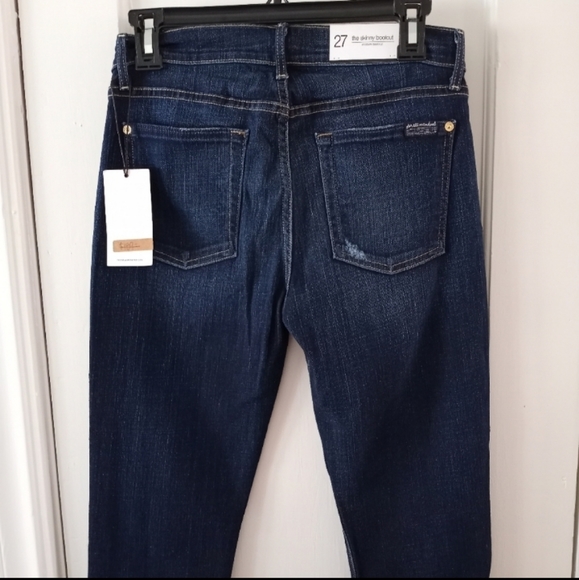 7 For All Mankind Modern Bootcut The Skinny Bootcut Jeans Women's Size 27 NWT - Picture 5 of 16